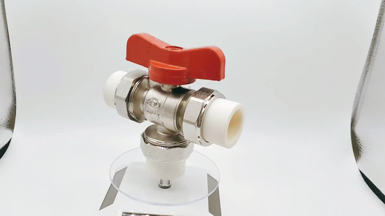 DN32 Thermostat for Floor Heating System Chrome Three Way PPR Hot and Cold Water Radiator Valve in Zhejiang 1