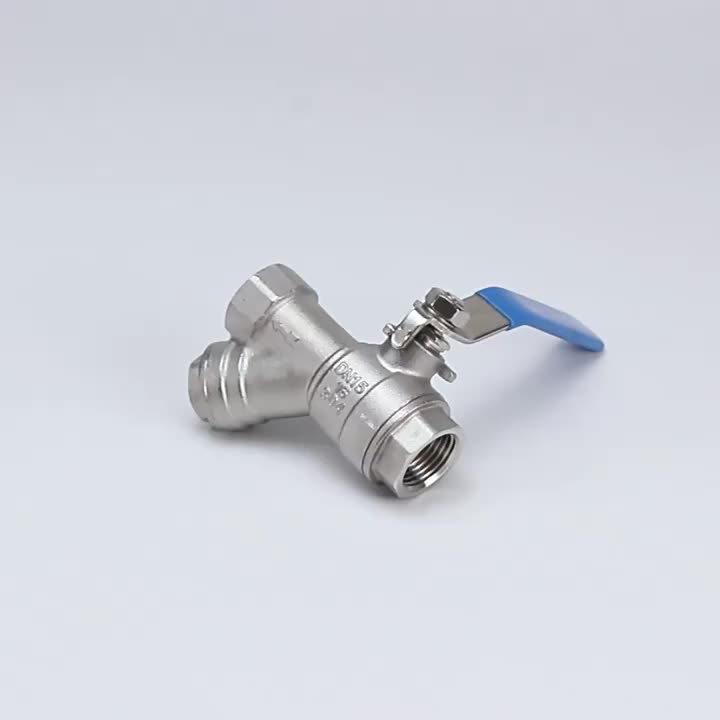 Furui SS304 316 Ball Valve Y Strainer/Filter Female Thread for Water Oil Gas Flow Control Flushing Slag Discharge-Safety Valve 1