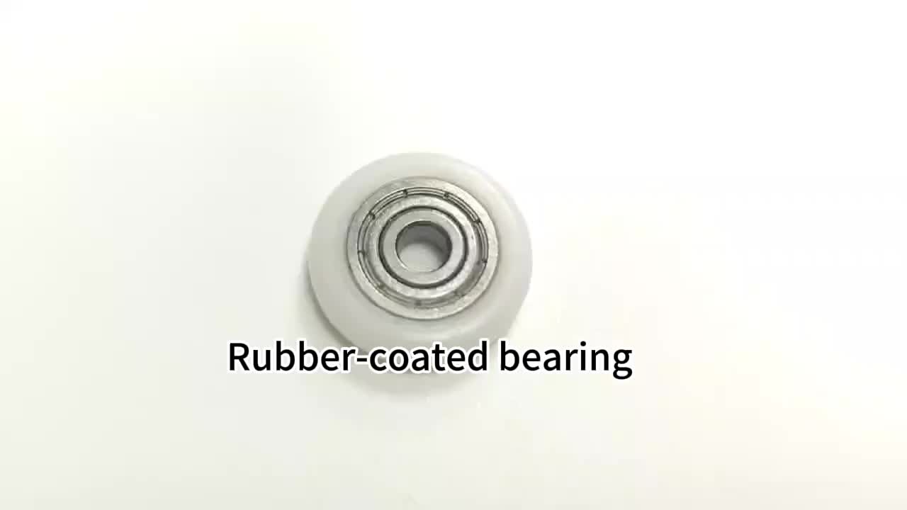 Customized Flat Pulley Wheel Furniture Hardware Accessories High Load 623ZZ Nylon Rubber Coated POM Roller Bearings OEM Support 1