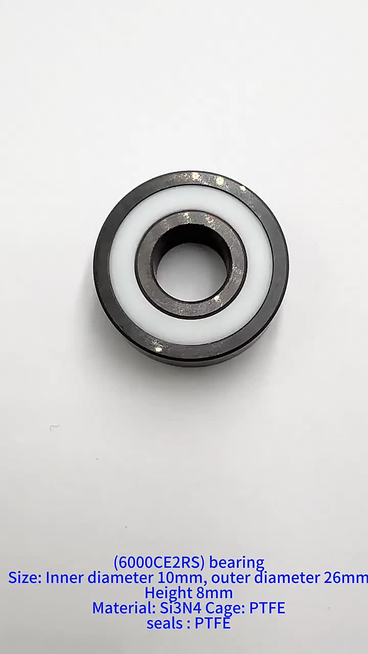 High Quality Si3n4 Ceramic Ball Bearing Full Ceramic Deep Groove Bearings for Bike and Restaurant Industries 1