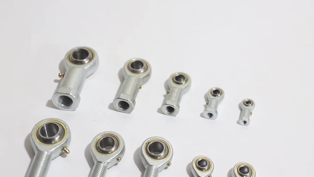 High Precision Self-lubricating Female Thread Stainless Steel Rod End Joint M5 SI5T/K SA5T/K Steel Pos Rod End Flanged Bearings 1