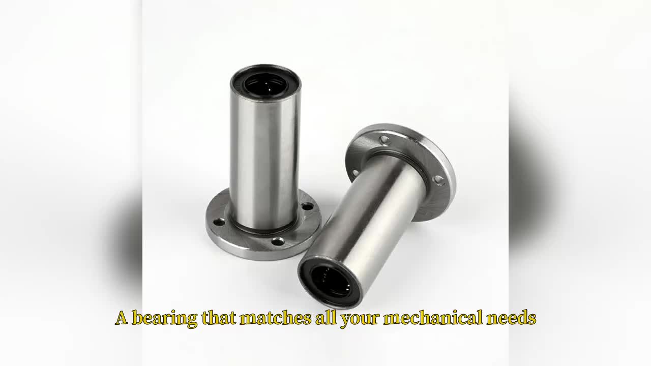 OEM Customized Services High Precision Chrome Steel LMF40 Linear Motion Ball Bearing Round Shape Flange Linear Bearing 1