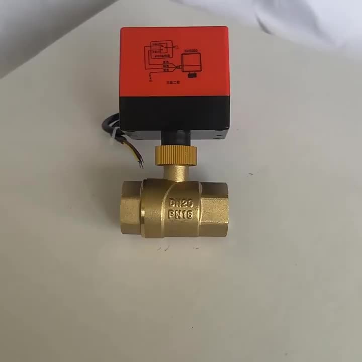 Two Way Motorized Ball Valve 30 for Central air Conditioning Systems or Water DC12/24v OEM ODM OBM Two Line Control 1