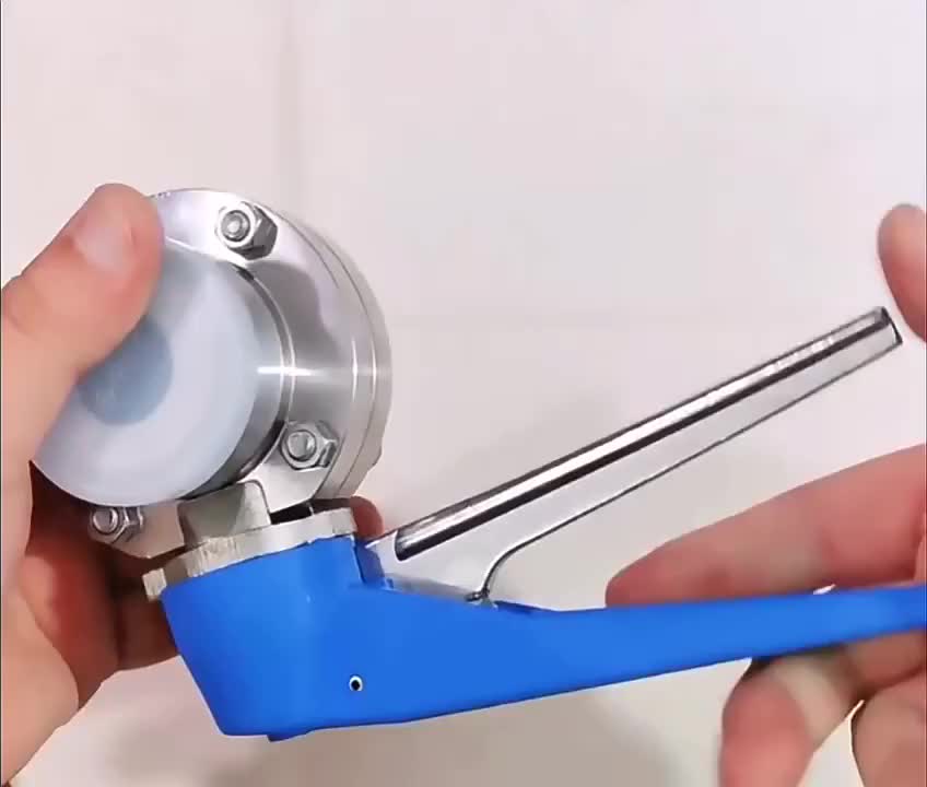 Direct Factory Quick Install Sanitary Coffee Machine Butterfly Valve Food-Grade Tri Clamp Ferrule Ball Structure Big Sizes 1