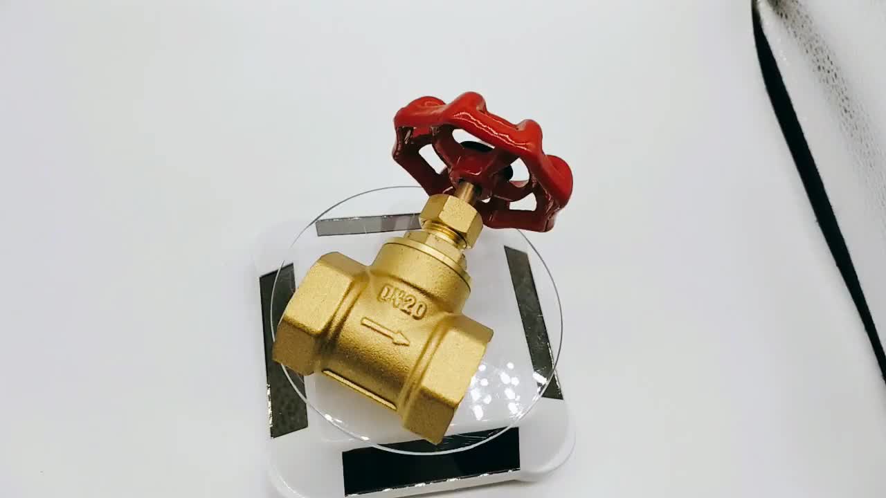 Female Thread Inline One Way DN15-DN20 Pressure 1.6Mpa Brass Light Duty Stop Valve 2 Inch for Home 1