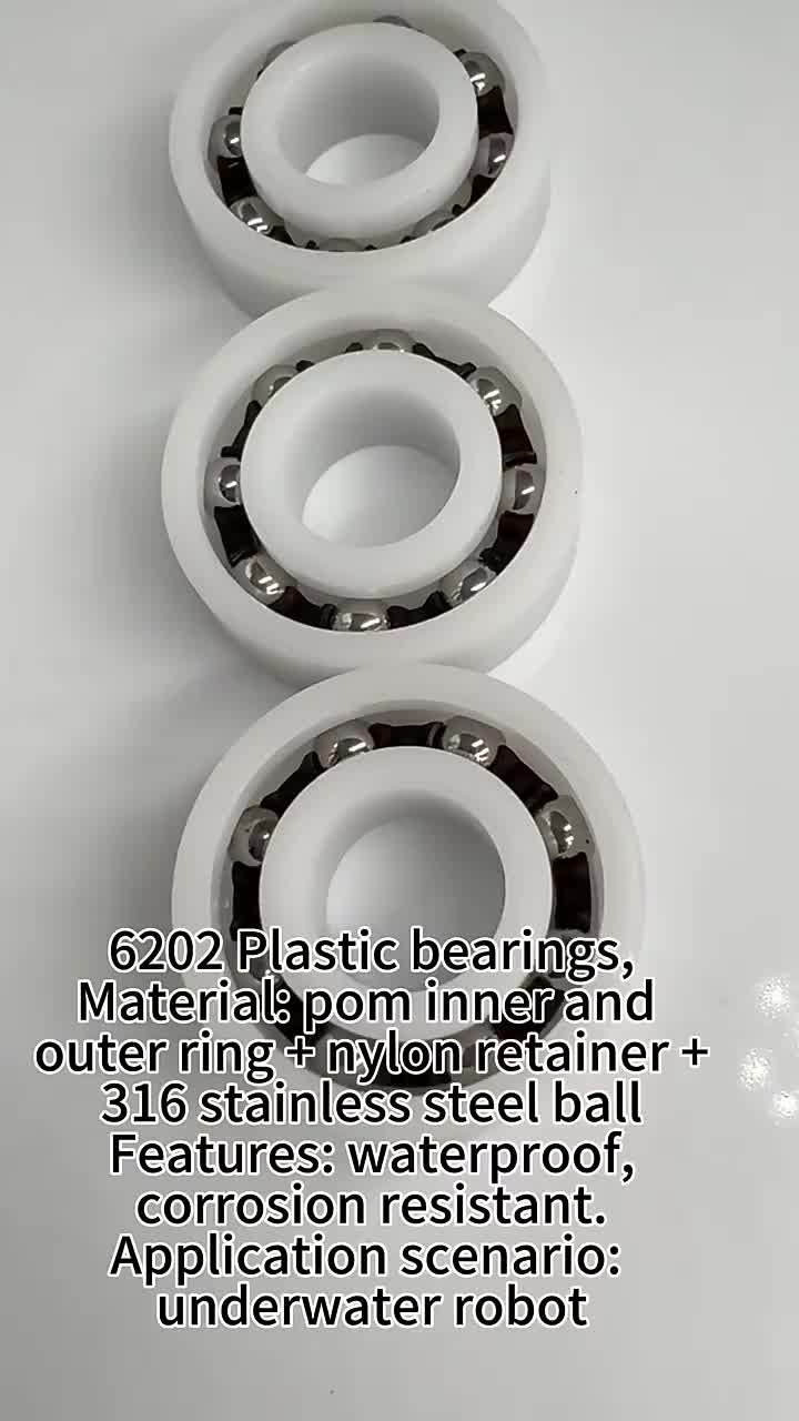 Source Factory Cheap Plastic Ball Bearing Nylon Cage Stainless Steel Ball Plastic Deep Groove Ball Bearings 1