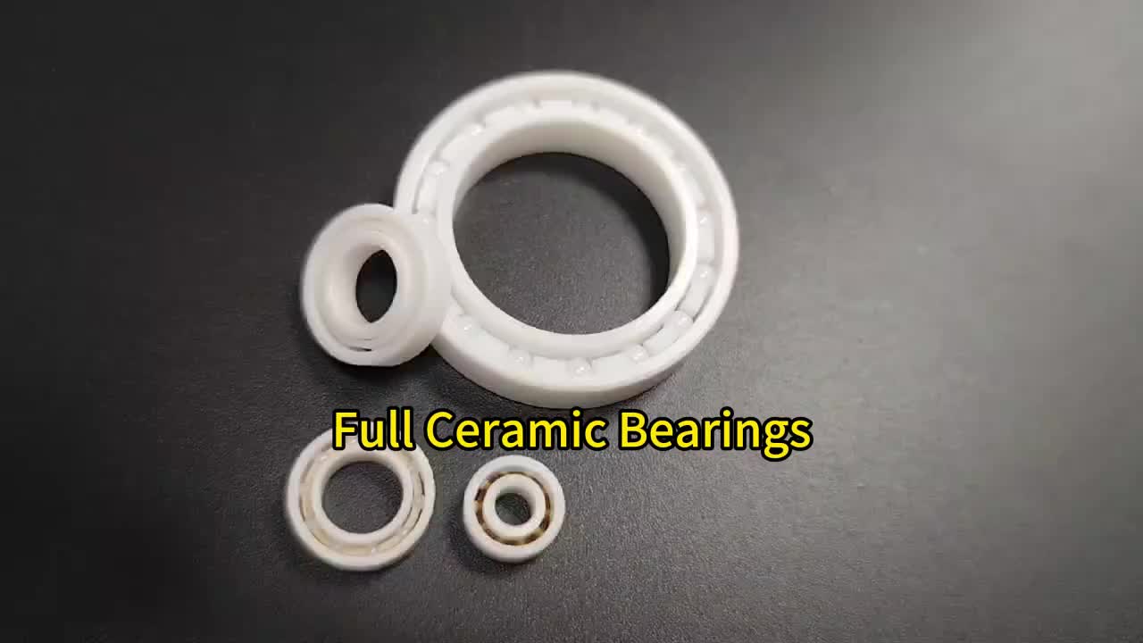 High Temperature Miniature Ball Bearing 603-609 Single Row with Open Seals Deep Groove High Speed Full Ceramic Peek Cage 1