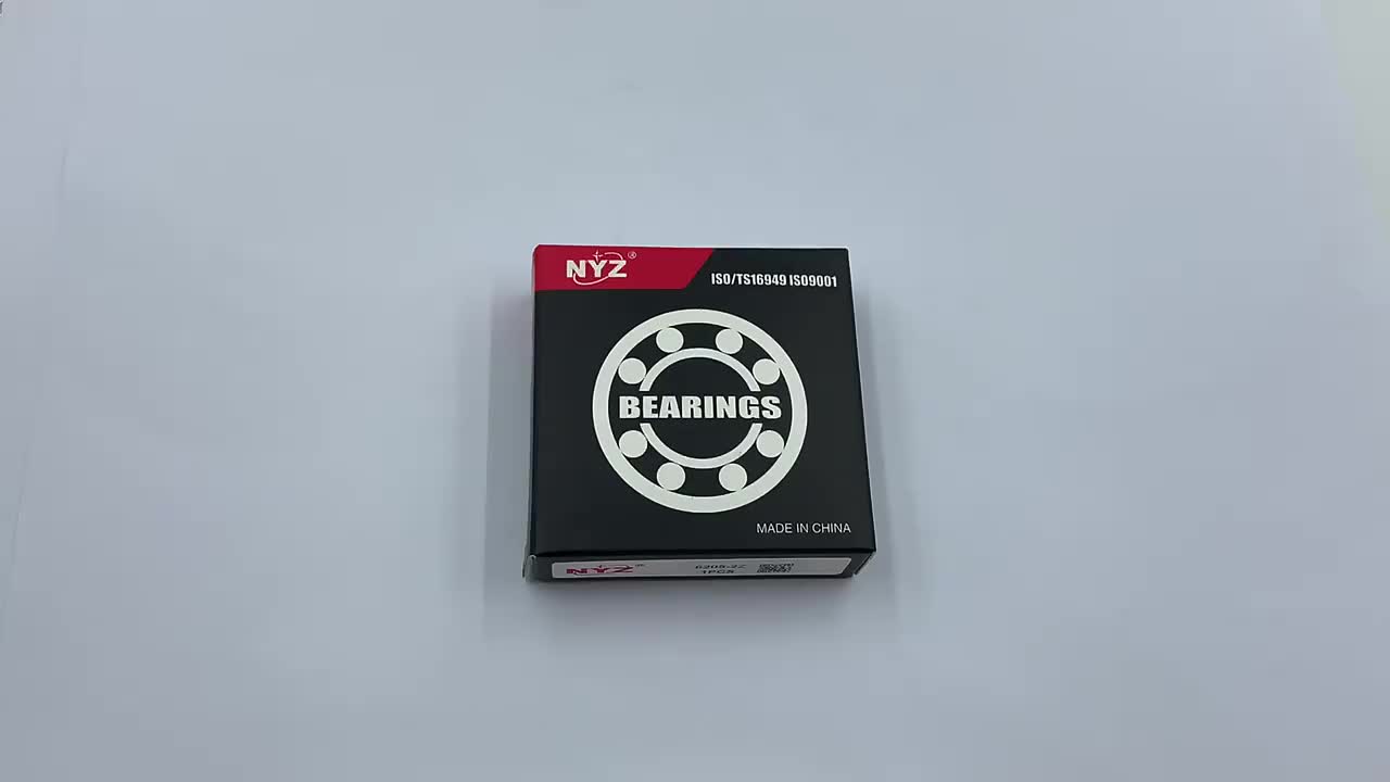 China NYZ High Single Stainless Steel Chrome P2 6200 6206 ZZ 2RS Motor Transmission Insulation Single Deep Groove Ball C3 1