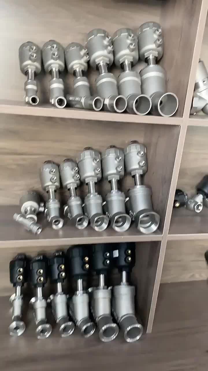 FURUI Degree Y Type Steel Air/Water/Steam NPT BSPT Thread Pneumatic Angle Seat Valve Double Acting Air Control 1