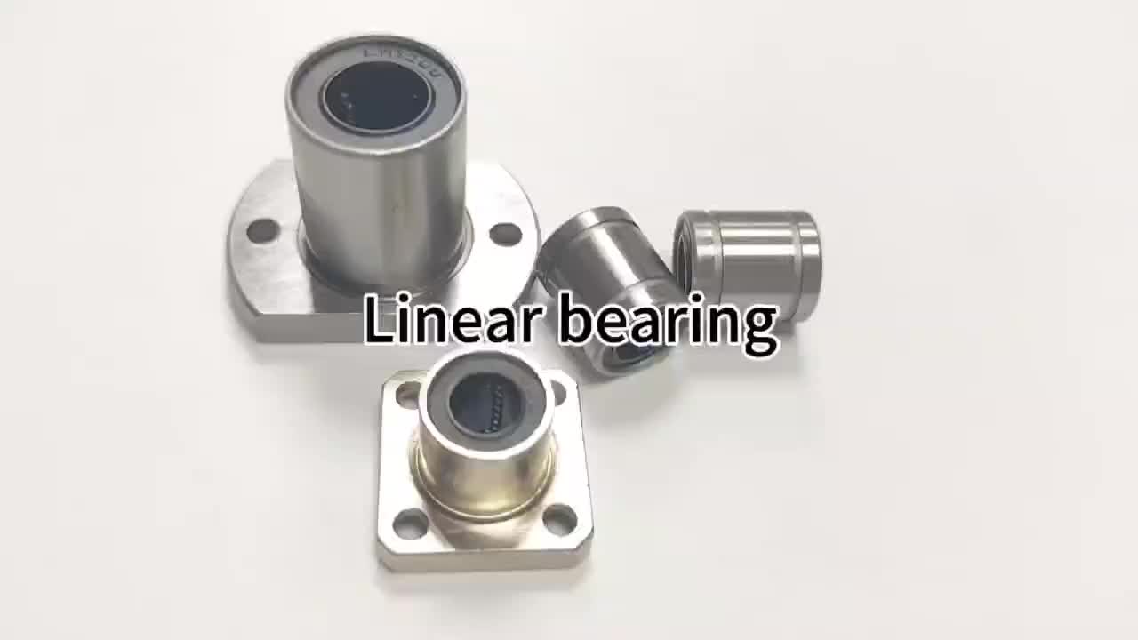 LMKC6LUU LMKM6LUU LMKM8LUU Linear Motion Ball Bearing Double Wide Middle Type Square Flanged for CNC 3D Printer 1
