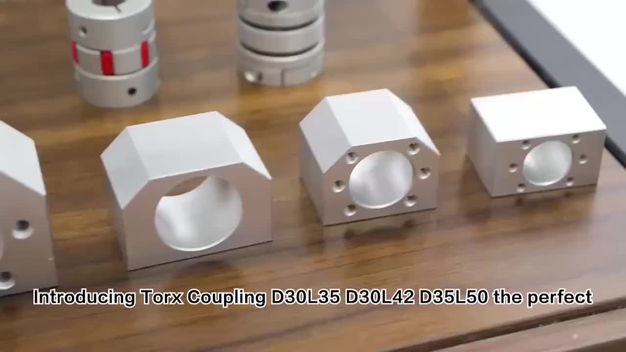 Lead Bearing Steel Ball Screw Bracket Set with Single Ball Nut Coupling for CNC Customization 1
