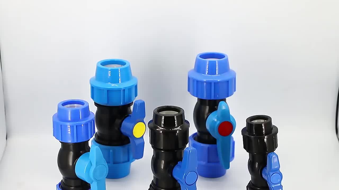 Dn20 3/4inch 110mm Lightweight PVC GB Female Thread Quick Connect Ball Valve for Water Smooth Surface Double Union 1" 1