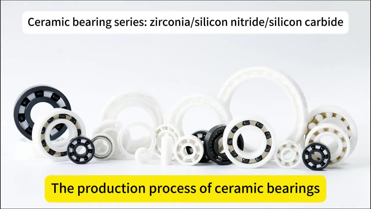 High Temperature Si3N4 Silicon Nitride PEEK Black Ceramic Ball Bearing 6201-6005 for Restaurant Industries 1