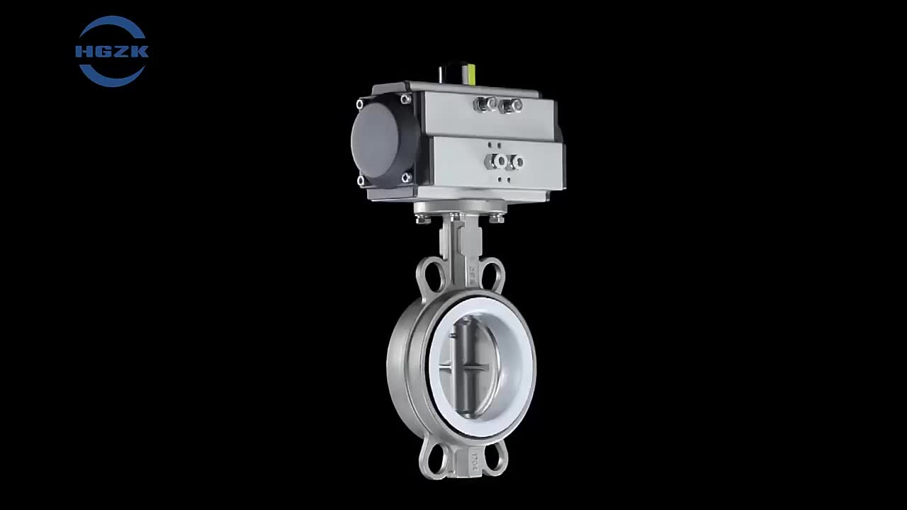 Stain Steel High Performance Wafer Butterfly Valve Manufacturer OEM ODM 5 Inch Pneumatic Actuator Butterfly Valve 1