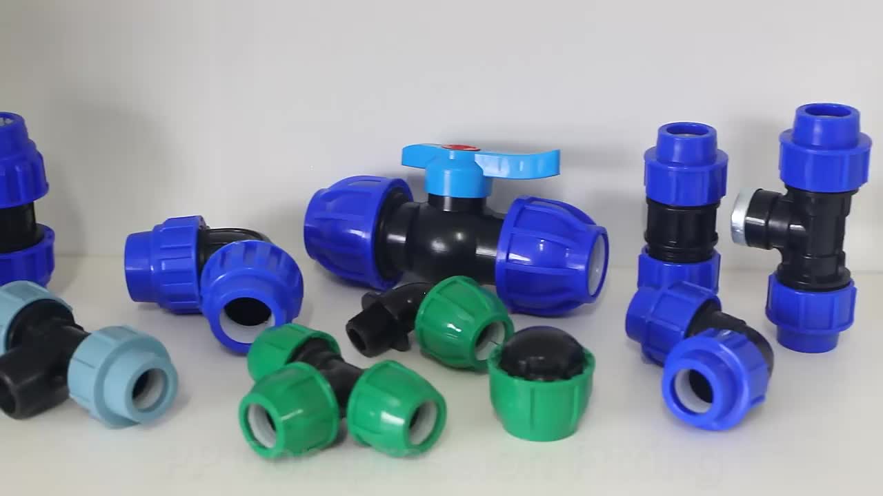 High Quality Customizable PP HDPE Compression Coupling Irrigation Water Control for Plumbing Supplies OEM Supported 1