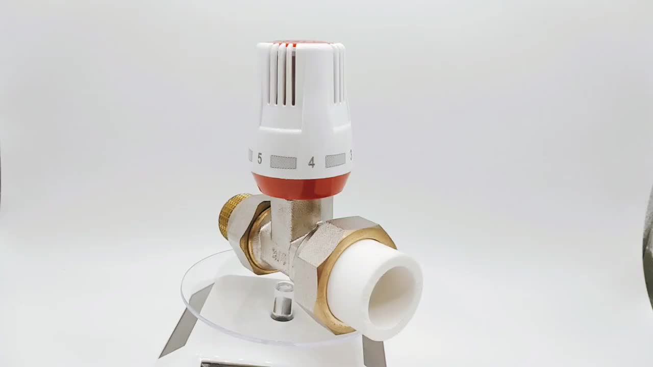 Zhejiang Kaibeili Wireless Heating Ptfe Water Hydraulic Flow Controller Copper Radiator Mixing Thermostatic Valve 1