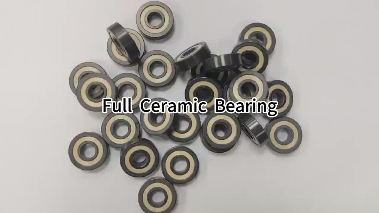 High-Speed 609 2RS Full Ceramic Silicon Nitride Deep Groove Ball Bearings 609 2RS Si3N4 Double Sealed High Temperature 1