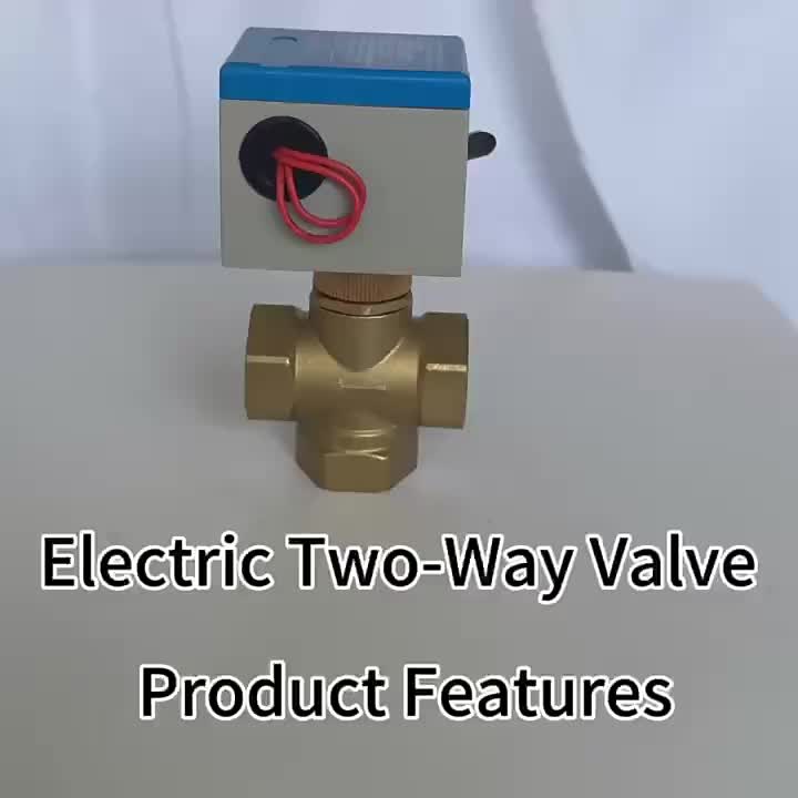 Best-Selling Three Way Electric Stop Valve Control Water Flow DN15 AC220V With Electric Actuator 1