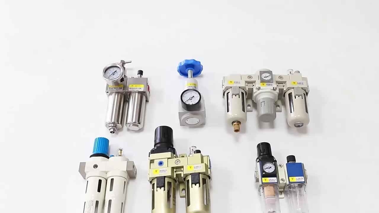 FRL Combination Pneumatic Air Filter Compressor Air Pneumatic Regulator Filter Regulator Lubricator Frl Unit 1